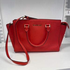 Michael Kors red bag Selma cross body/shoulder bag